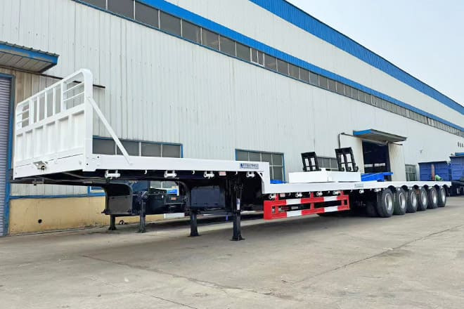 TITAN 6 Axle Step Deck Flatbed Trailer for Sale in Philippines - Åpen semitrailer: bilde 1 TITAN 6 Axle Step Deck Flatbed Trailer for Sale in Philippines - Åpen semitrailer: bilde 1