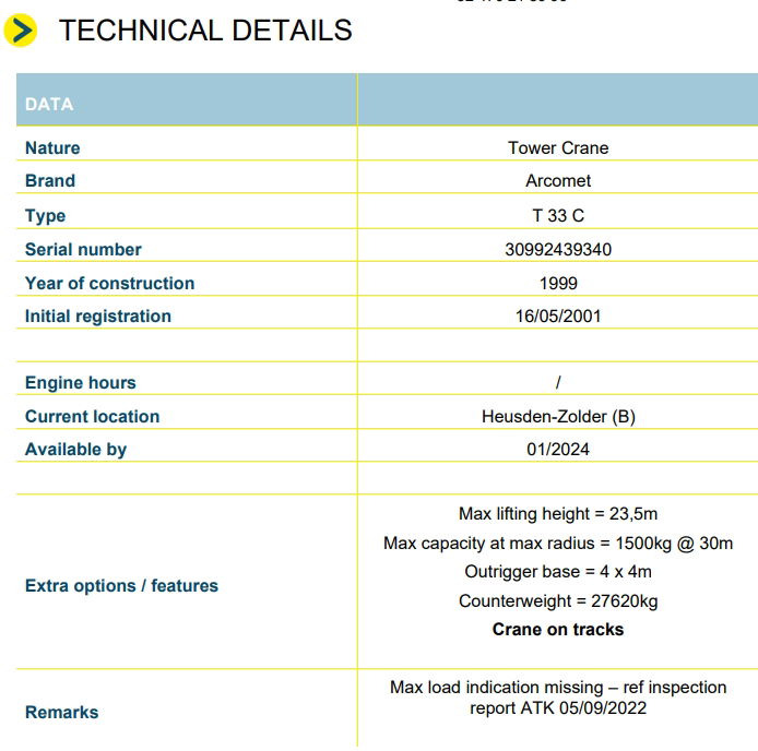Arcomet T 33 C - Selvreisende kran: bilde 2 Arcomet T 33 C - Selvreisende kran: bilde 2