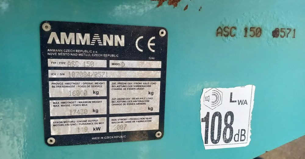 Ammann ASC 150 walec stal guma - Vals: bilde 4 Ammann ASC 150 walec stal guma - Vals: bilde 4