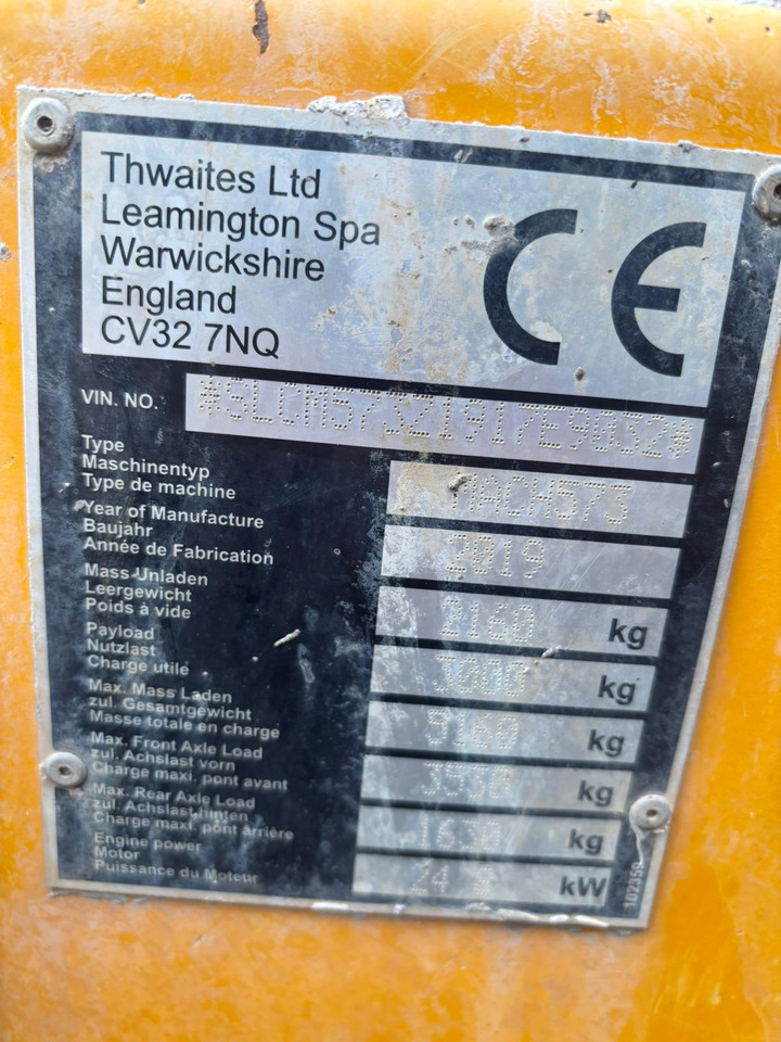 Ny Dumper THWAITES MACH 573: bilde 11
