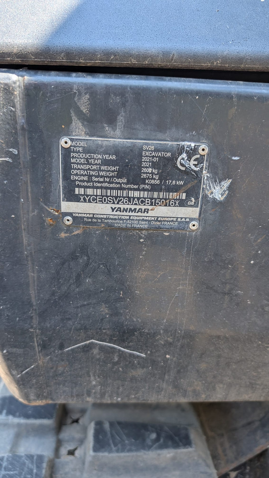 YANMAR SV26 - Minigraver: bilde 5 YANMAR SV26 - Minigraver: bilde 5