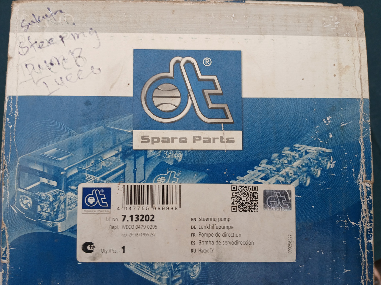 Steeringpump DT 713202 for IVECO - Servopumpe: bilde 2 Steeringpump DT 713202 for IVECO - Servopumpe: bilde 2