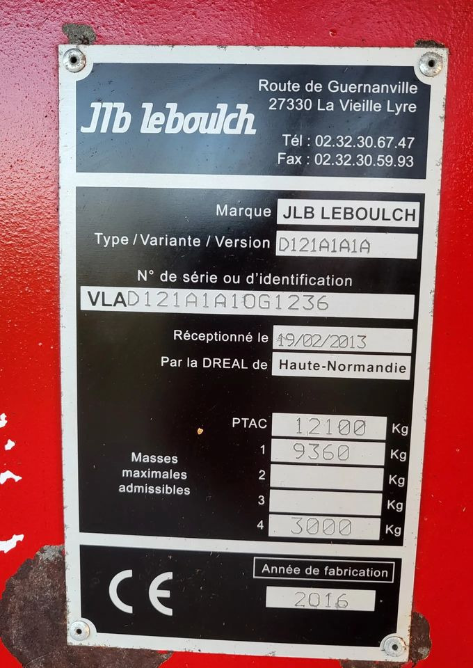 Leboulch HVS 51S12 - Husdyrgjødselspreder: bilde 5 Leboulch HVS 51S12 - Husdyrgjødselspreder: bilde 5