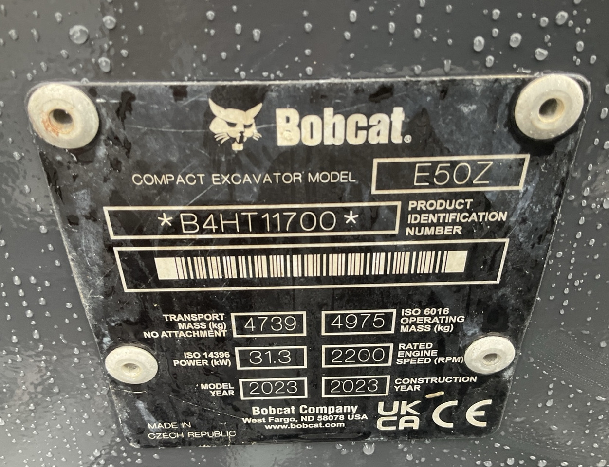 BOBCAT E50z - Minigraver: bilde 5 BOBCAT E50z - Minigraver: bilde 5