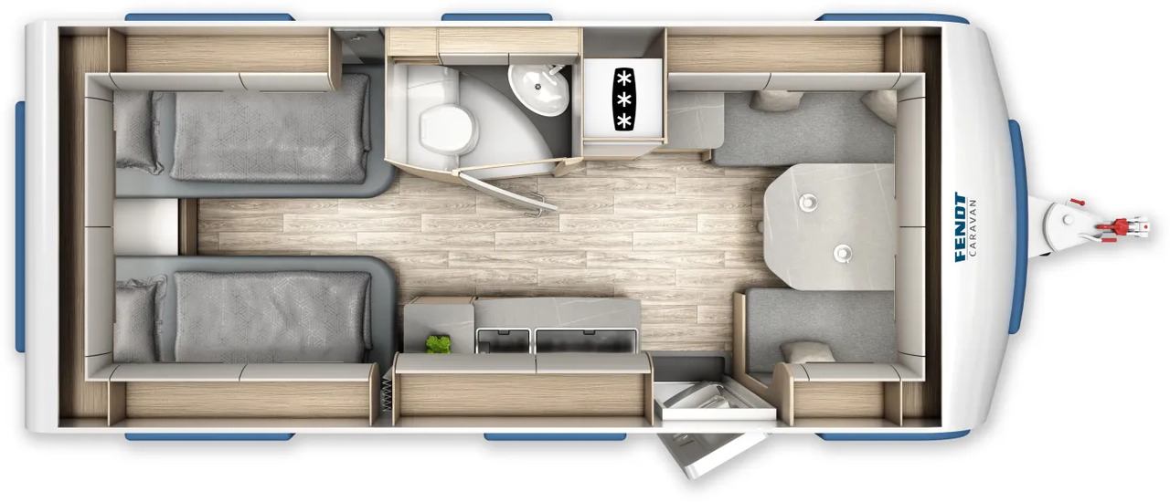 Fendt Bianco Activ 515 SGE Fahrzeug frei konfigurierbar - Campingvogn: bilde 2 Fendt Bianco Activ 515 SGE Fahrzeug frei konfigurierbar - Campingvogn: bilde 2