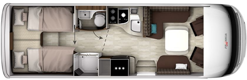 Frankia Titan I 790 GD Solar Klima Keramikv SOG ... - Helintegrert bobil: bilde 2 Frankia Titan I 790 GD Solar Klima Keramikv SOG ... - Helintegrert bobil: bilde 2