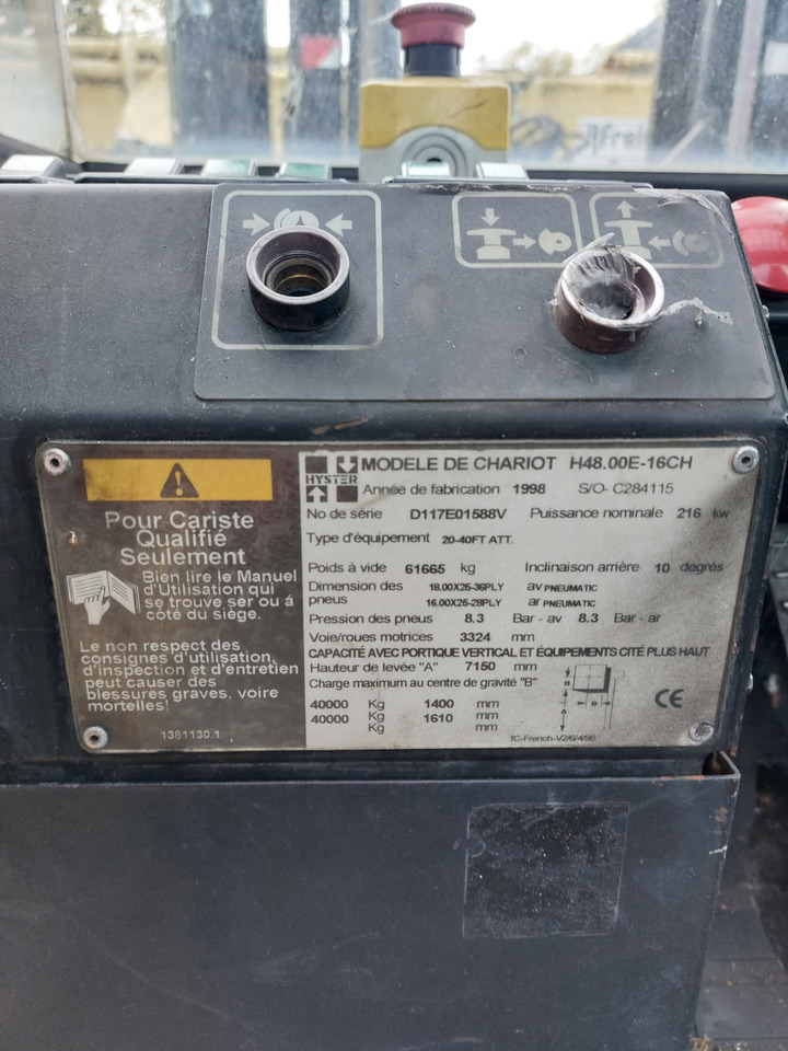 HYSTER H48.00E-16CH - Container loader: bilde 4 HYSTER H48.00E-16CH - Container loader: bilde 4