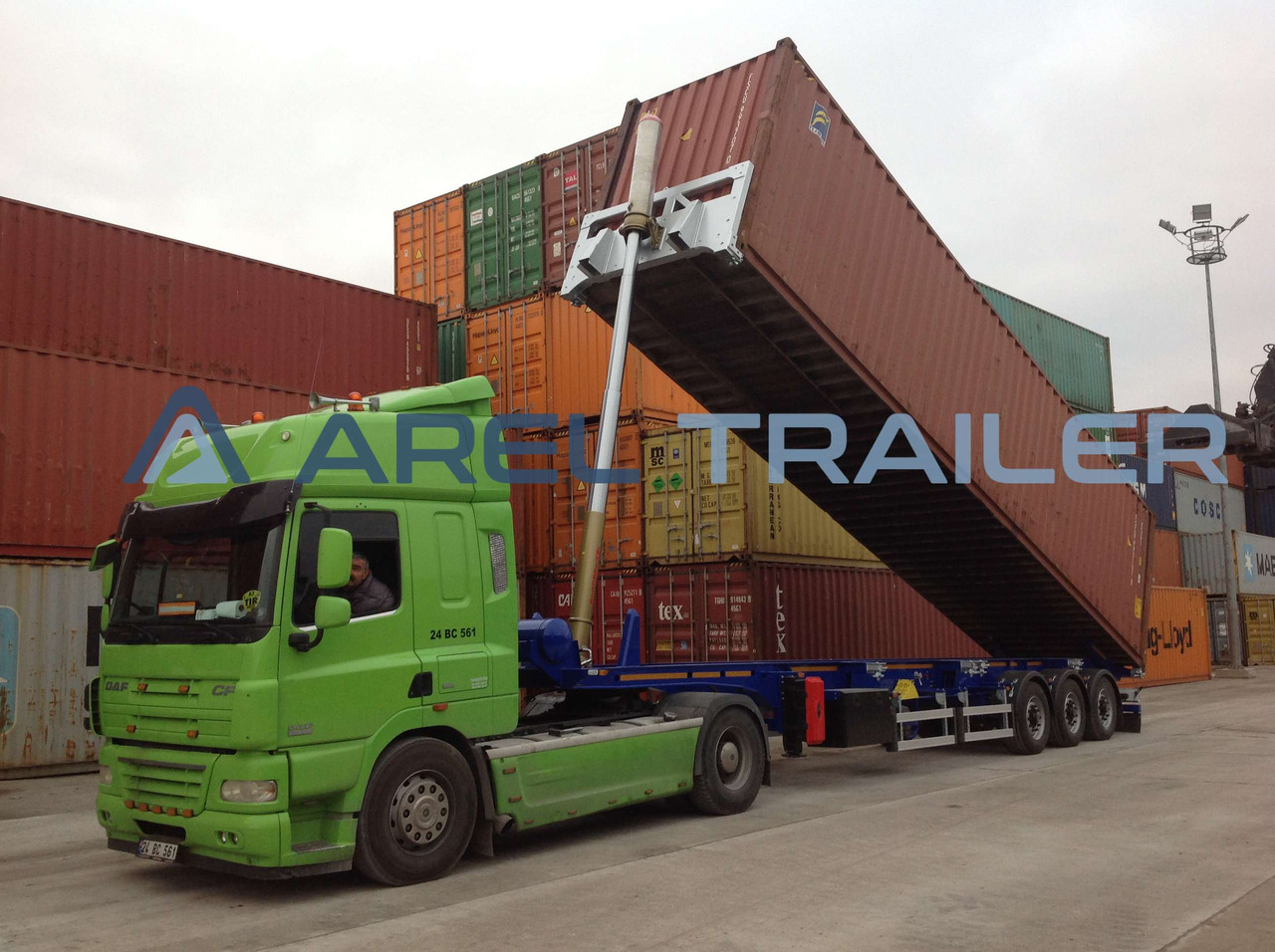 AREL TRAILER 40 FT TIPPING CONTAINER TRAILER - Container-transport/ Vekselflak semitrailer: bilde 4 AREL TRAILER 40 FT TIPPING CONTAINER TRAILER - Container-transport/ Vekselflak semitrailer: bilde 4