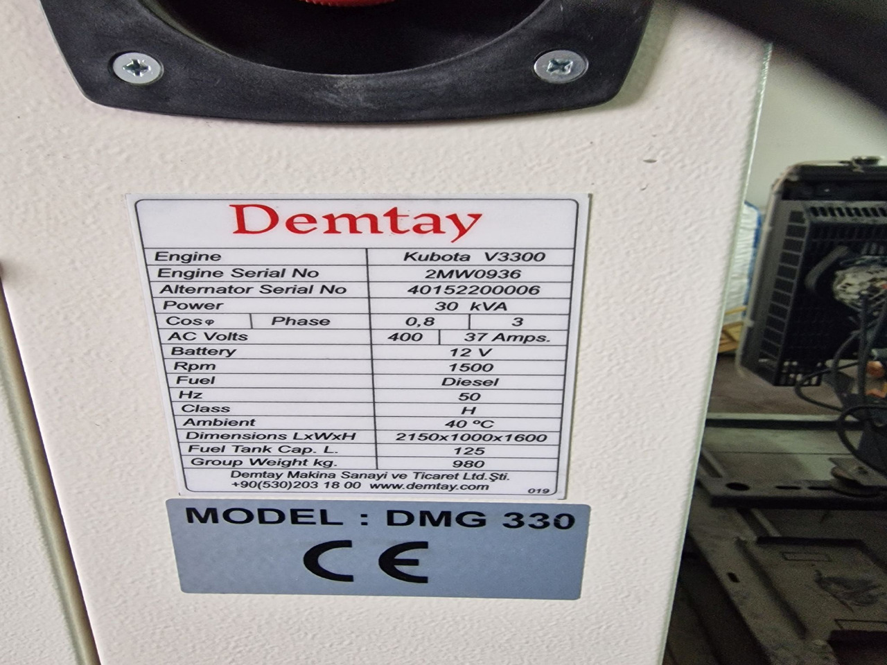 Kubota V3300 DMG 330 - Verkstedutstyr: bilde 2 Kubota V3300 DMG 330 - Verkstedutstyr: bilde 2