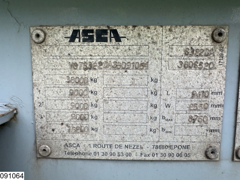 ASCA Chassis 10 / 20 / 30 ft, ADR - Container-transport/ Vekselflak semitrailer: bilde 4 ASCA Chassis 10 / 20 / 30 ft, ADR - Container-transport/ Vekselflak semitrailer: bilde 4