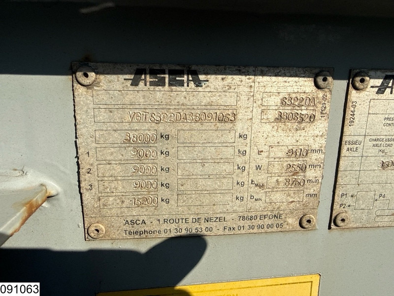 ASCA Chassis 10 / 20 / 30 ft, ADR - Container-transport/ Vekselflak semitrailer: bilde 4 ASCA Chassis 10 / 20 / 30 ft, ADR - Container-transport/ Vekselflak semitrailer: bilde 4