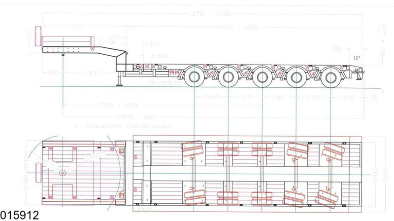 Faymonville multi max 85.000 KG, Steering axle - Lavloader semitrailer: bilde 3 Faymonville multi max 85.000 KG, Steering axle - Lavloader semitrailer: bilde 3