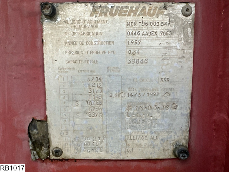Fruehauf Fuel 39886 Liter, 7 Compartments - Tanksemi: bilde 4 Fruehauf Fuel 39886 Liter, 7 Compartments - Tanksemi: bilde 4