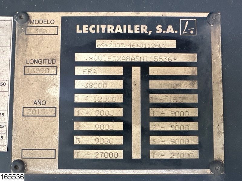 Lecitrailer Koel vries Carrier Vector 1950 MT , 2 Koelunits, Dhollandia - Kjølesemi: bilde 4 Lecitrailer Koel vries Carrier Vector 1950 MT , 2 Koelunits, Dhollandia - Kjølesemi: bilde 4