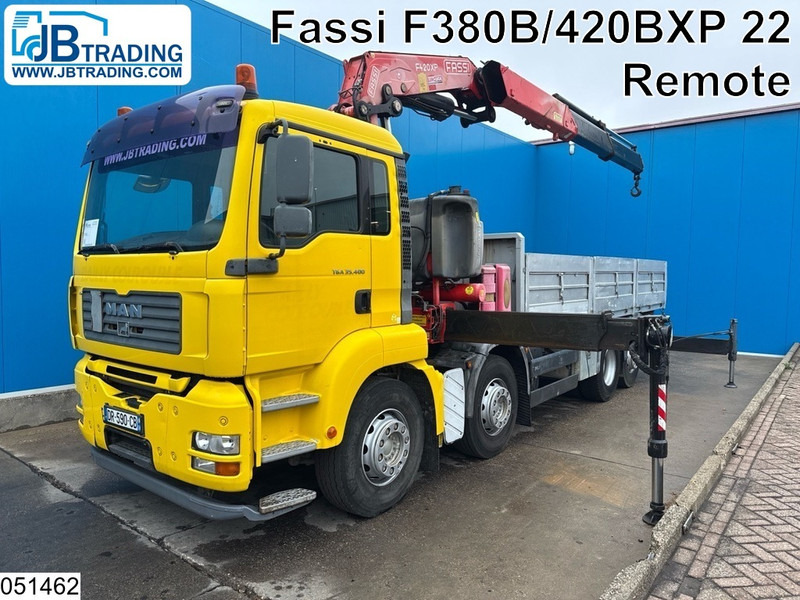 MAN TGA 35 400 8x2, Handgeschakeld, Fassi, Remote - Planbil, Kranbil: bilde 1 MAN TGA 35 400 8x2, Handgeschakeld, Fassi, Remote - Planbil, Kranbil: bilde 1