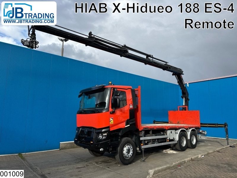 Renault C 380 6x4, EURO 6, Hiab, Remote - Planbil, Kranbil: bilde 1 Renault C 380 6x4, EURO 6, Hiab, Remote - Planbil, Kranbil: bilde 1