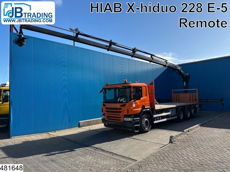 Scania P 410 8x4, EURO 6, HIAB, Remote - Planbil, Kranbil: bilde 1 Scania P 410 8x4, EURO 6, HIAB, Remote - Planbil, Kranbil: bilde 1