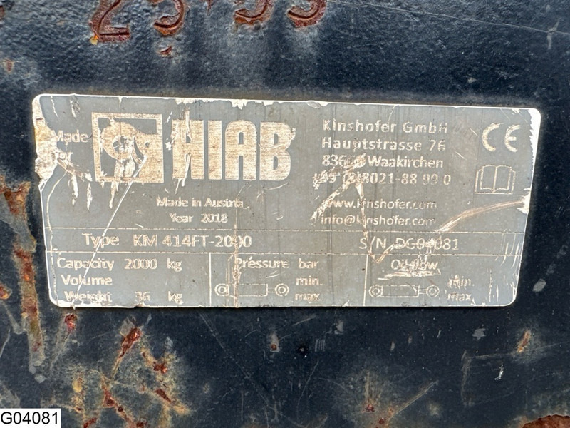 Hiab Pallethaak - Utstyr: bilde 3 Hiab Pallethaak - Utstyr: bilde 3