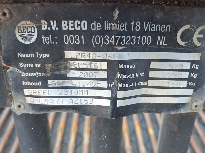 Ahlmann AZ150-Beco LPR40-068-Skeleton bucket/Siebschaufel - Skuffe for Bygg og anlegg: bilde 4 Ahlmann AZ150-Beco LPR40-068-Skeleton bucket/Siebschaufel - Skuffe for Bygg og anlegg: bilde 4