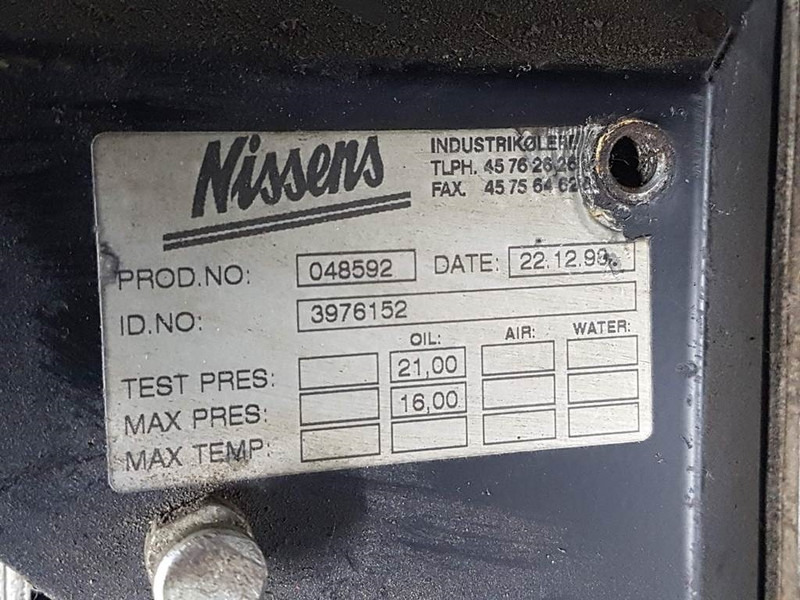 Atlas AR65 - Nissens 3976152-Oil cooler/Ölkühler/Oliekoe - Hydraulikk for Bygg og anlegg: bilde 4 Atlas AR65 - Nissens 3976152-Oil cooler/Ölkühler/Oliekoe - Hydraulikk for Bygg og anlegg: bilde 4