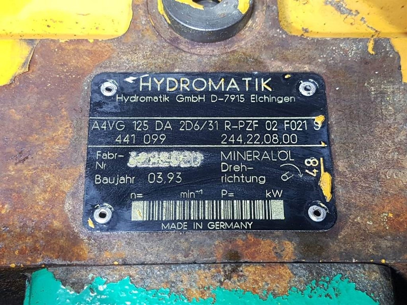 Hydromatik A4VG125DA2D6/31R-Drive pump/Fahrpumpe/Rijpomp - Hydraulikk: bilde 4 Hydromatik A4VG125DA2D6/31R-Drive pump/Fahrpumpe/Rijpomp - Hydraulikk: bilde 4
