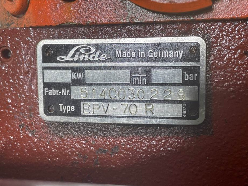 Linde BPV70R - Drive pump/Fahrpumpe/Rijpomp - Hydraulikk for Bygg og anlegg: bilde 5 Linde BPV70R - Drive pump/Fahrpumpe/Rijpomp - Hydraulikk for Bygg og anlegg: bilde 5