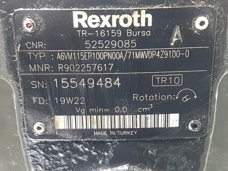 Manitou MLT630/730-Rexroth A6VM115EP100PN00A-Drive motor - Hydraulikk for Bygg og anlegg: bilde 4 Manitou MLT630/730-Rexroth A6VM115EP100PN00A-Drive motor - Hydraulikk for Bygg og anlegg: bilde 4
