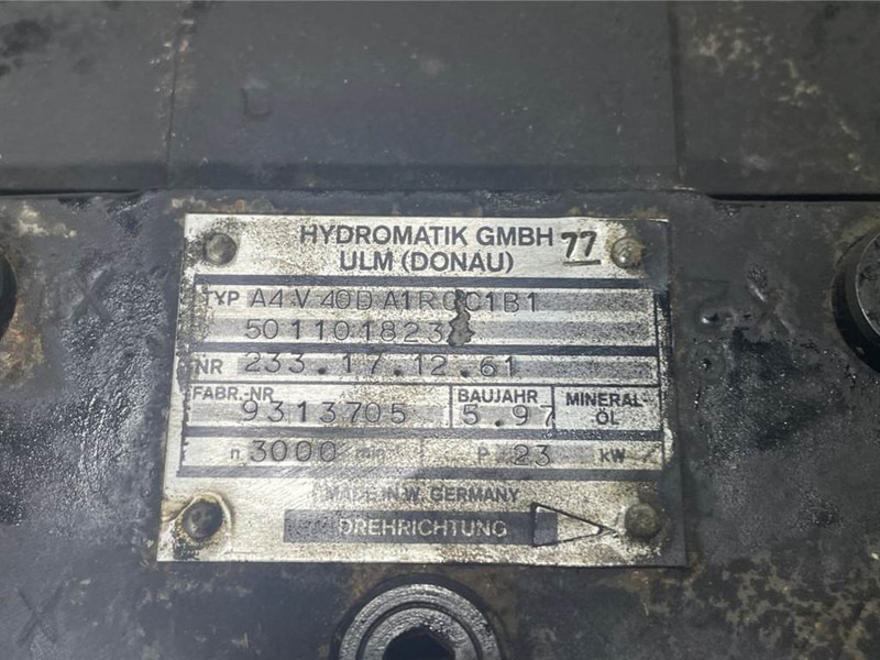 WACKER NEUSON 5011018233/1000192758-Hydromatik A4V40-Drive pump - Hydraulikk for Bygg og anlegg: bilde 4 WACKER NEUSON 5011018233/1000192758-Hydromatik A4V40-Drive pump - Hydraulikk for Bygg og anlegg: bilde 4