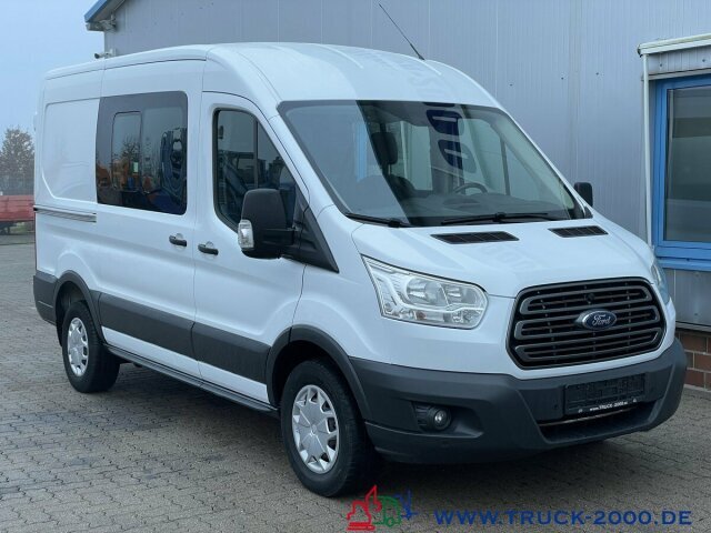 Varebil med dobbelt førerhus Ford Transit 350 TDCI Mixto 6 Sitze Motor Neu 500 KM: bilde 9