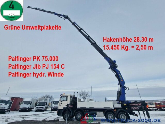 MAN 32.364 8x4 PK75000 Jib Winde Höhe 28m 16t./2.50m - Planbil, Kranbil: bilde 1 MAN 32.364 8x4 PK75000 Jib Winde Höhe 28m 16t./2.50m - Planbil, Kranbil: bilde 1