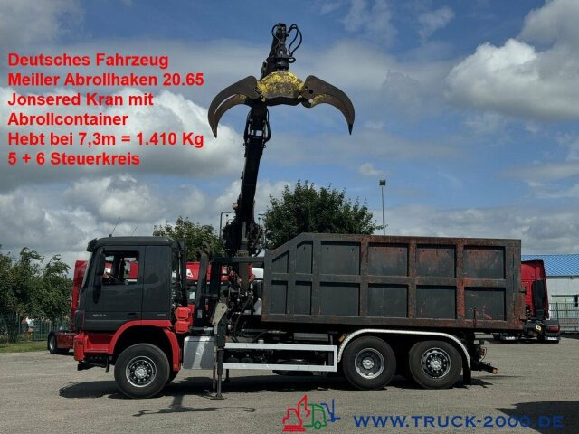 Mercedes-Benz Actros 2544 Meiller 20.65+ Mulde Kran 7,3m=1,4t. - Krokbil, Kranbil: bilde 1 Mercedes-Benz Actros 2544 Meiller 20.65+ Mulde Kran 7,3m=1,4t. - Krokbil, Kranbil: bilde 1