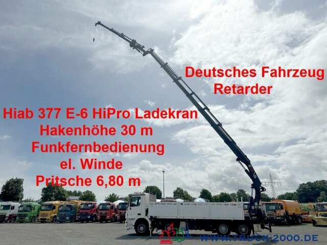 Mercedes-Benz Actros 3244 Hiab 377 FlyJib+ Winde Hakenhöhe 30m - Planbil, Kranbil: bilde 1 Mercedes-Benz Actros 3244 Hiab 377 FlyJib+ Winde Hakenhöhe 30m - Planbil, Kranbil: bilde 1