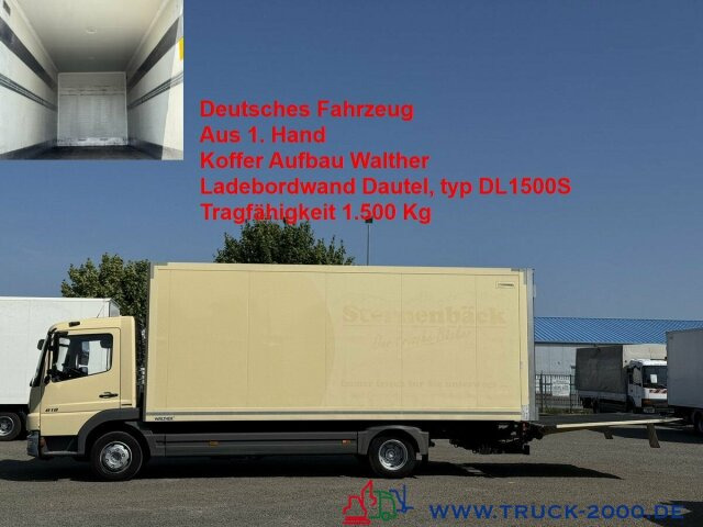 Mercedes-Benz Atego 818 Koffer Ladebordwand Dautel 1.500 Kg - Varebil med skap: bilde 1 Mercedes-Benz Atego 818 Koffer Ladebordwand Dautel 1.500 Kg - Varebil med skap: bilde 1
