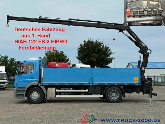 Mercedes-Benz Axor 1833 Hiab 122 ES-3 10m=1,2t. faltbar remote - Planbil, Kranbil: bilde 1 Mercedes-Benz Axor 1833 Hiab 122 ES-3 10m=1,2t. faltbar remote - Planbil, Kranbil: bilde 1