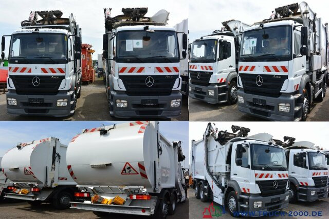 Søppelbil for transport av søppel Mercedes-Benz Axor 2529 Faun Überkopf Frontlader 25 m³ 1.Hand: bilde 9