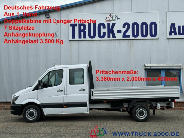 Mercedes-Benz Sprinter 316 CDI DoKa 7 Sitze AHK 3.500 Kg - Varebil med plan, Varebil med dobbelt førerhus: bilde 1 Mercedes-Benz Sprinter 316 CDI DoKa 7 Sitze AHK 3.500 Kg - Varebil med plan, Varebil med dobbelt førerhus: bilde 1