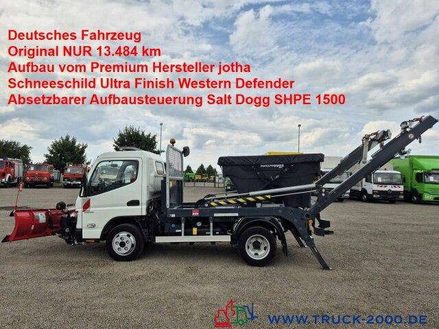 Mitsubishi Canter Fuso 6S15 Winter Schneeschild Salzstreuer - Liftdumper lastebil: bilde 1 Mitsubishi Canter Fuso 6S15 Winter Schneeschild Salzstreuer - Liftdumper lastebil: bilde 1
