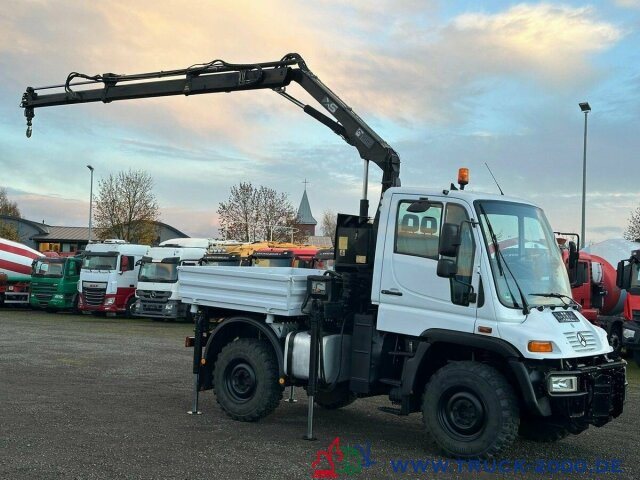 Planbil, Kranbil Unimog U 300 4x4 Hiab Kran Fernbedienung Nur 78.144 Km: bilde 12