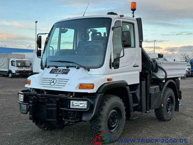 Planbil, Kranbil Unimog U 300 4x4 Hiab Kran Fernbedienung Nur 78.144 Km: bilde 10