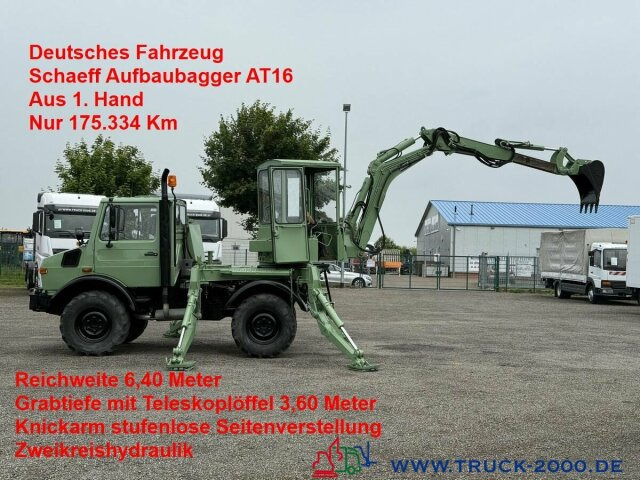 Unimog U427/10 Schaeff Mobilbagger AT 16 NUR 175 TKM - Varebil: bilde 1 Unimog U427/10 Schaeff Mobilbagger AT 16 NUR 175 TKM - Varebil: bilde 1