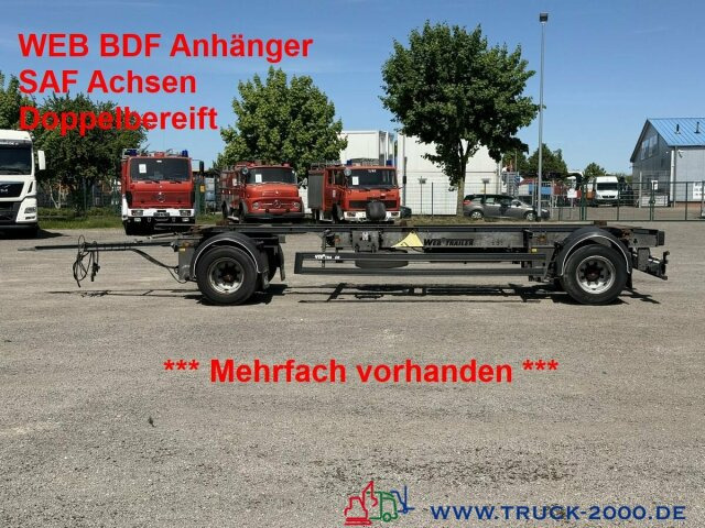 Web-Trailer 18 Box Carrier - Luft - SAF Achsen - Container-transport/ Vekselflak tilhenger: bilde 1 Web-Trailer 18 Box Carrier - Luft - SAF Achsen - Container-transport/ Vekselflak tilhenger: bilde 1