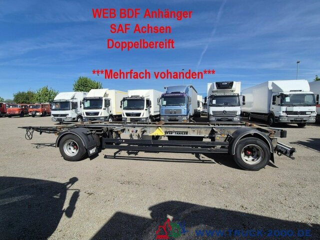 Web-Trailer 18 Box Carrier - Luft - SAF Achsen - Container-transport/ Vekselflak tilhenger: bilde 1 Web-Trailer 18 Box Carrier - Luft - SAF Achsen - Container-transport/ Vekselflak tilhenger: bilde 1