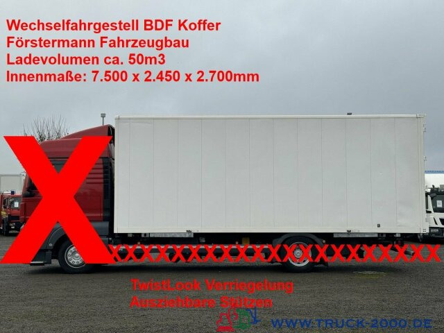 Wechselbrücke BDF Koffer Förstermann ca. 50 m3 - Vekselflak - varebil: bilde 1 Wechselbrücke BDF Koffer Förstermann ca. 50 m3 - Vekselflak - varebil: bilde 1