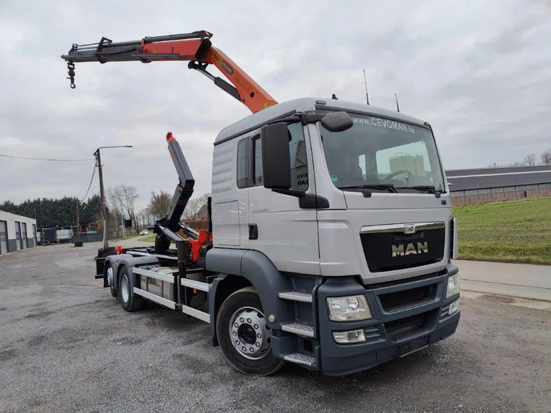 MAN TGS 26.320 Container Multilift + Kraan Palfinger PK16502 - Krokbil, Kranbil: bilde 2 MAN TGS 26.320 Container Multilift + Kraan Palfinger PK16502 - Krokbil, Kranbil: bilde 2