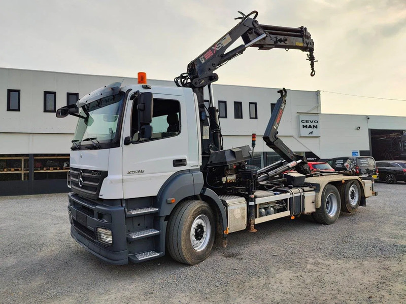 Mercedes-Benz Axor 2536 Euro5 container multilift crane HIAB 220 - Krokbil, Kranbil: bilde 1 Mercedes-Benz Axor 2536 Euro5 container multilift crane HIAB 220 - Krokbil, Kranbil: bilde 1