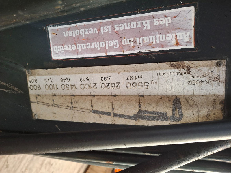 Atlas AK 4002 - Lastebilkran: bilde 4 Atlas AK 4002 - Lastebilkran: bilde 4