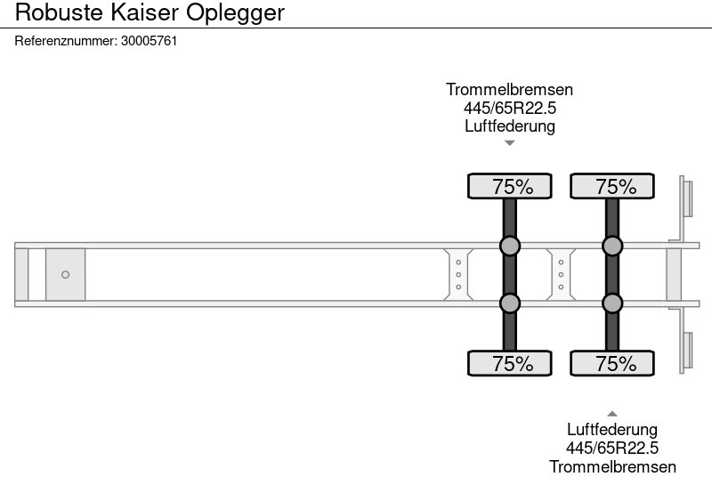 Åpen semitrailer Robuste Kaiser Oplegger: bilde 12