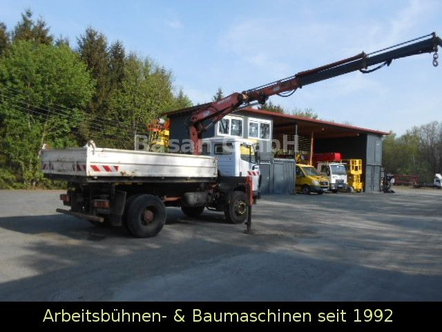 Tippbil, Kranbil Mercedes-Benz MB 1717 AK Kipper Allrad mit Kran Atlas 100.1: bilde 7