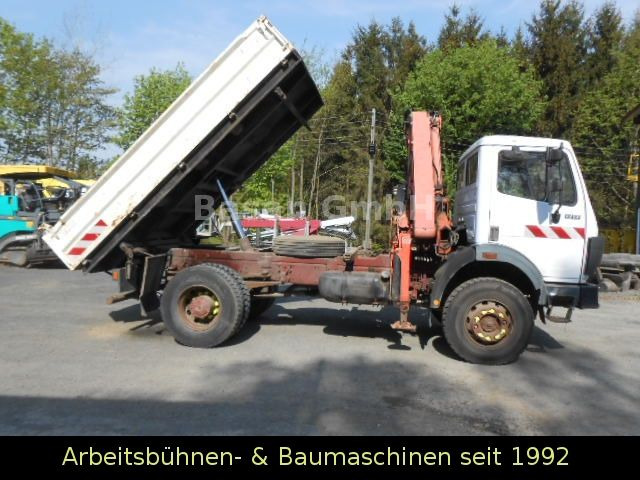 Mercedes-Benz MB 1717 AK Kipper Allrad mit Kran Atlas 100.1 - Tippbil, Kranbil: bilde 1 Mercedes-Benz MB 1717 AK Kipper Allrad mit Kran Atlas 100.1 - Tippbil, Kranbil: bilde 1