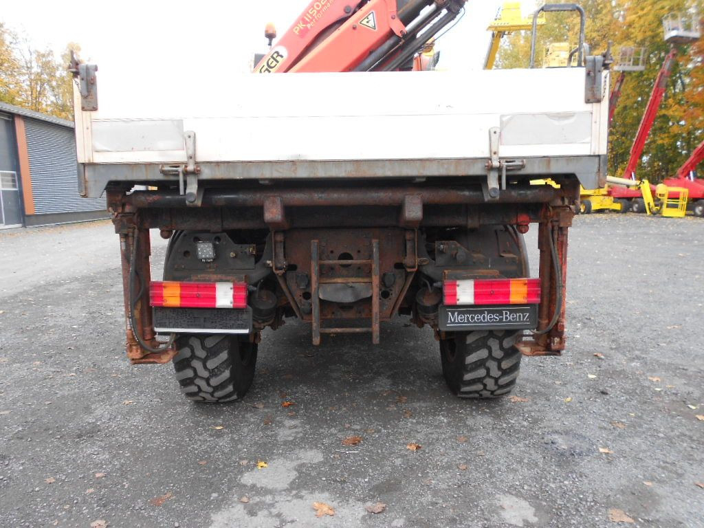 Planbil, Kranbil Unimog U400 mit Kran Palfinger PK11502: bilde 9